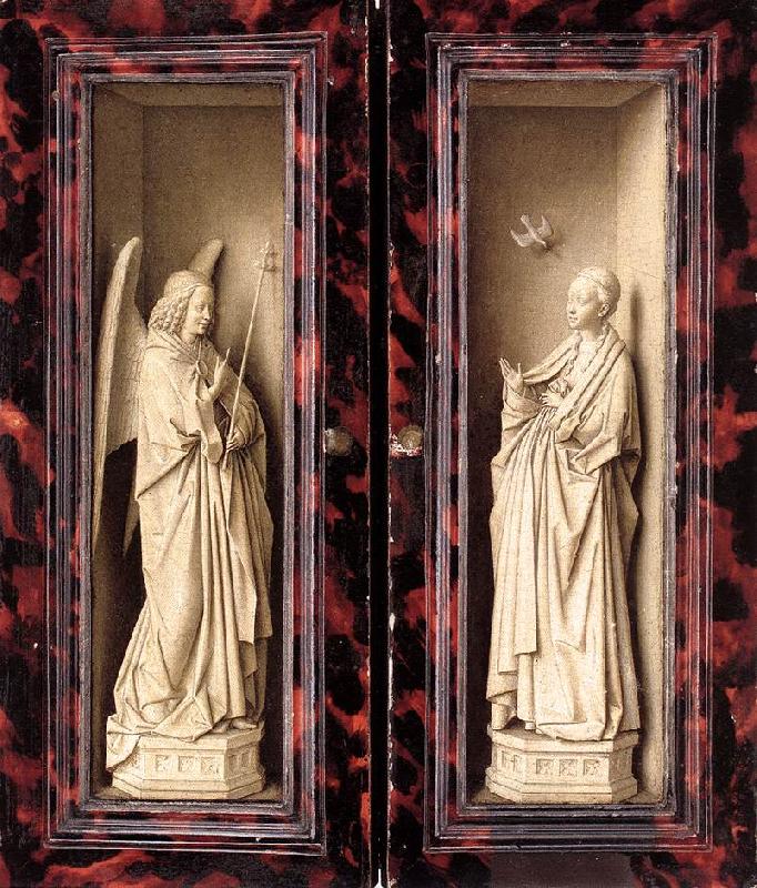 EYCK, Jan van Small Triptych (outer panels) rt